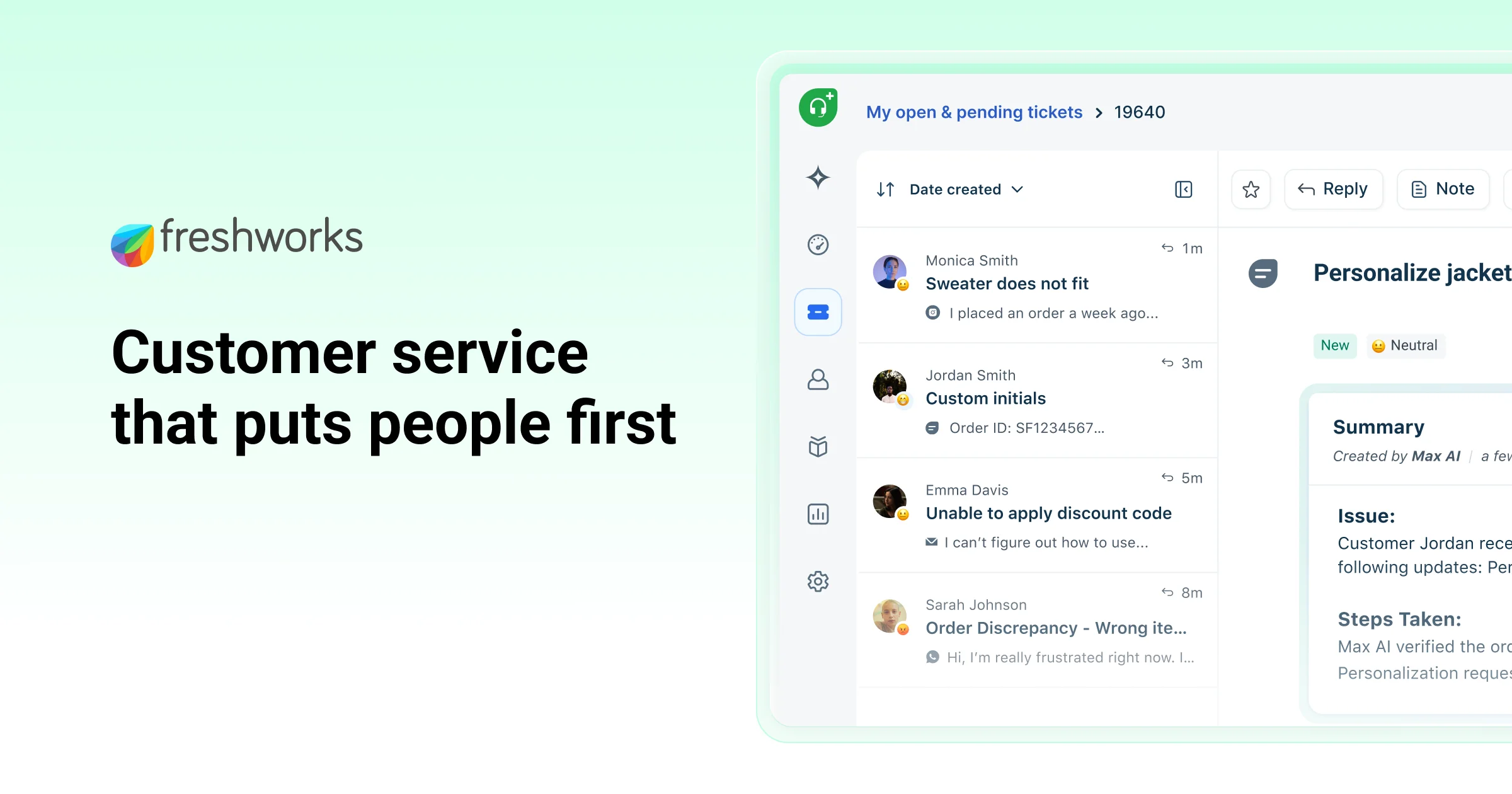 عرض Freshdesk Omni الرسمي