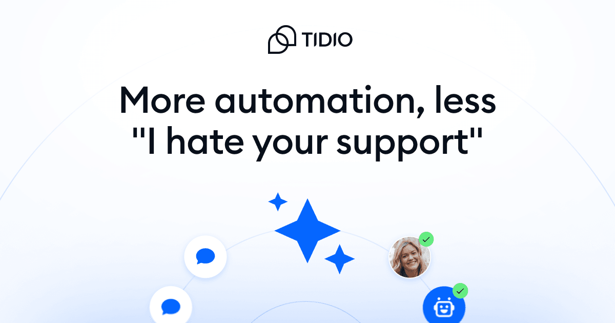 عرض Tidio الرسمي لأتمتة خدمة العملاء