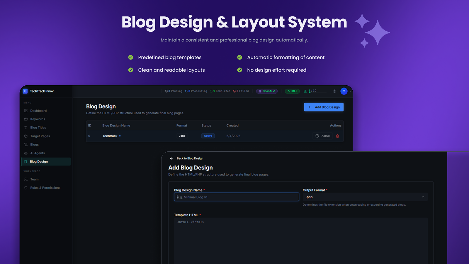 تفاصيل إضافية من AI Blog Automation